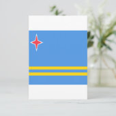 Flag of Aruba Save The Date (Staand voorkant)