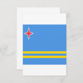 Flag of Aruba Save The Date (Voorkant / Achterkant)