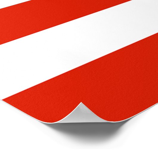 Flag of Austria Poster (Hoek)