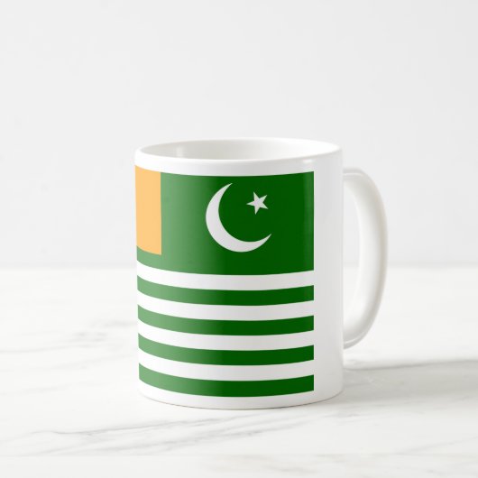 Flag of Azad Kashmir Koffiemok (Voorkant rechts)