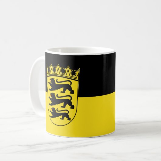 Flag of Baden-Württemberg Coffee Mug Koffiemok (Voorkant links)