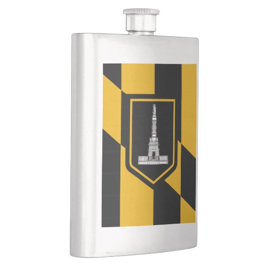 Flag of Baltimore, Maryland Hip Flask Flacon (Rechts)