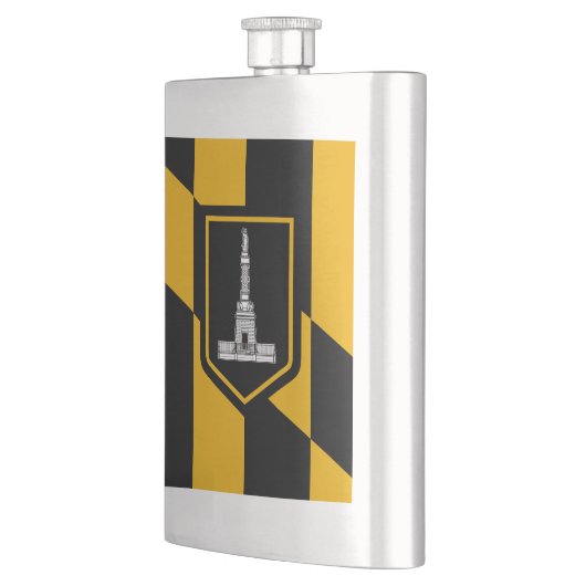 Flag of Baltimore, Maryland Hip Flask Flacon (Links)