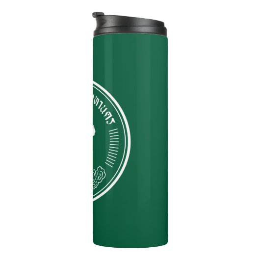 Flag of Bangkok, Thailand Thermal Tumbler Thermosbeker (Geroteerd rechts)