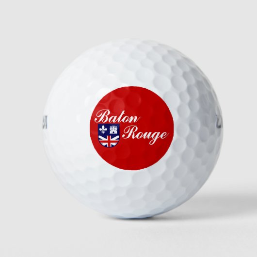 Flag of Baton Rouge, Louisiana Golf Balls Golfballen (Voorkant)