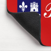 Flag of Baton Rouge, Louisiana Mouse Pad Muismat (Hoek)