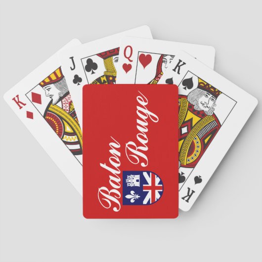 Flag of Baton Rouge, Louisiana Playing Cards Pokerkaarten (Achterkant)