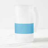 Flag of Bavaria Frosted Glass Beer Mug Matglas Bierpul (Voorkant rechts)