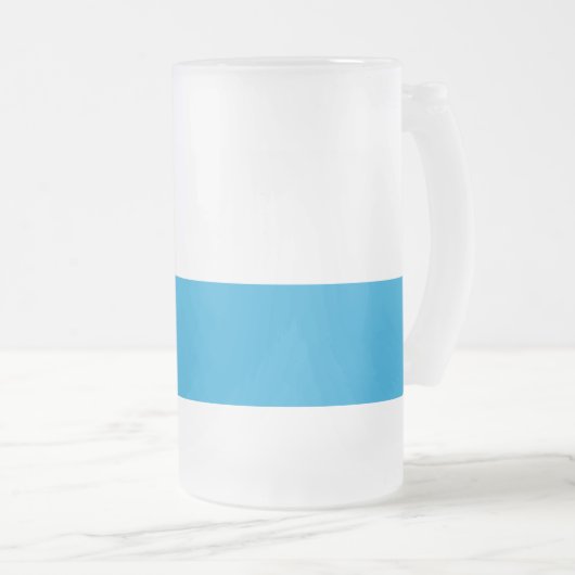 Flag of Bavaria Frosted Glass Beer Mug Matglas Bierpul (Voorkant rechts)