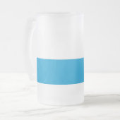 Flag of Bavaria Frosted Glass Beer Mug Matglas Bierpul (Voorkant links)
