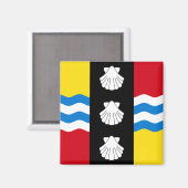 Flag of Bedfordshire Magnet (Voorkant / Achterkant)