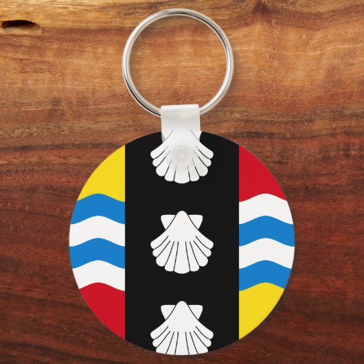 Flag of Bedfordshire Sleutelhanger (Achterkant)