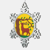 Flag of Bedfordshire Tin Sneeuwvlok Ornament (Rechts)