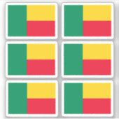 Flag of Benin - a collection Stickers (Voorkant)