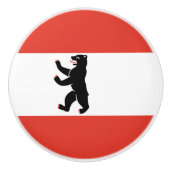 Flag of Berlin Ceramic Knob Keramische Knop (Voorkant)