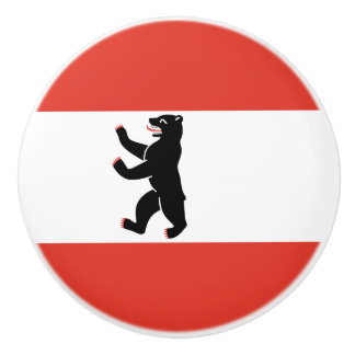 Flag of Berlin Ceramic Knob Keramische Knop