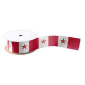Flag of Birmingham, Alabama Satin Ribbon Satijnen Lint (Spoel)