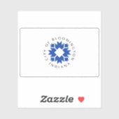 Flag of Bloomington, Indiana, USA Sticker (Vel)