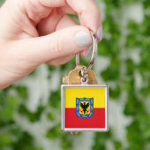 Flag of Bogota, Colombia Keychain (Hand)