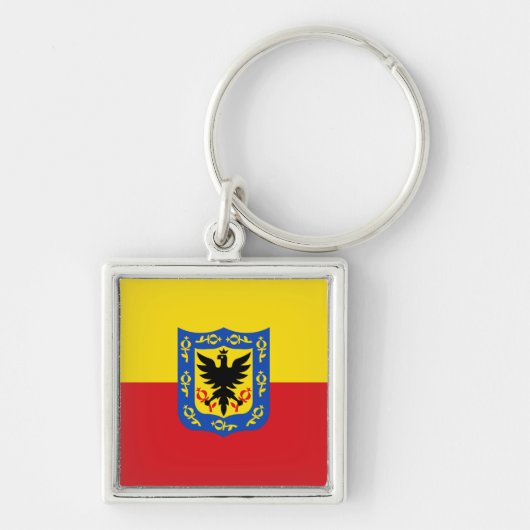 Flag of Bogota, Colombia Keychain (Voorkant)