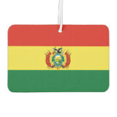 Flag of Bolivia Luchtverfrisser (Achterkant)