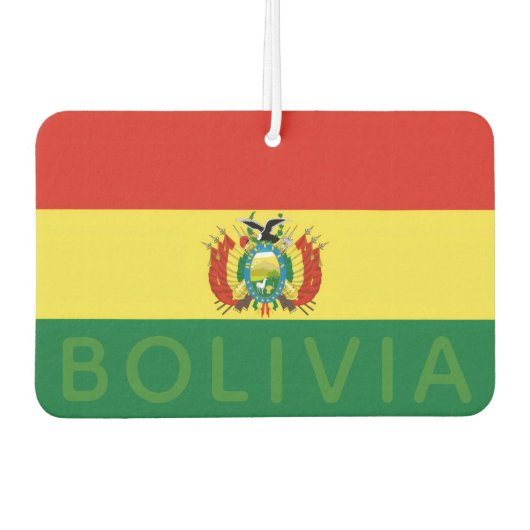 Flag of Bolivia Luchtverfrisser (Voorkant)