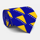 Flag of Bosnia and Herzegovina Stropdas (Opgerold)