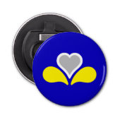 Flag of Brussels, Belgium Bottle Opener (Voorkant)