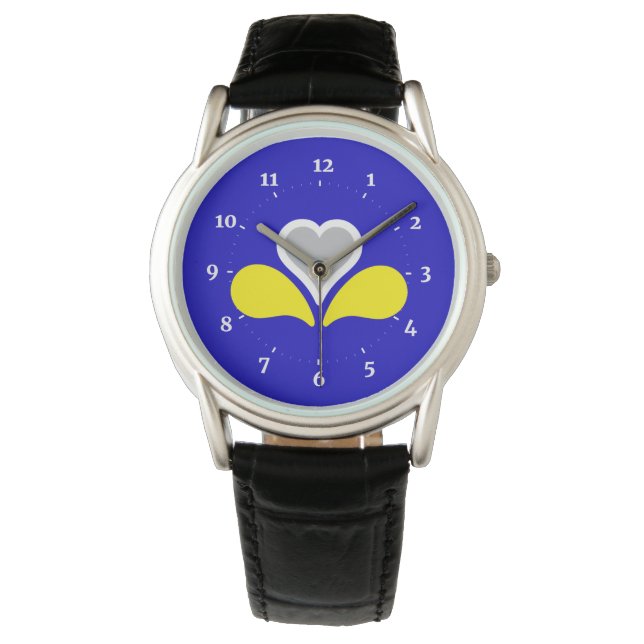 Flag of Brussels, Belgium Wrist Watch Horloge (Voorkant)