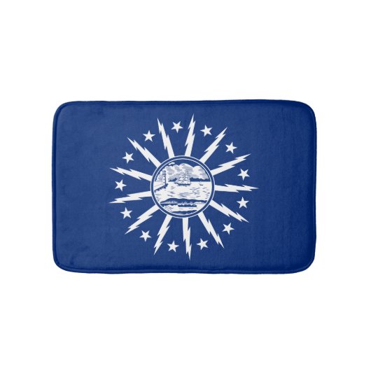 Flag of Buffalo, New York Bath Mat (Voorkant)
