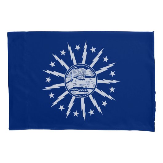 Flag of Buffalo, New York Pillow Case Kussensloop (Voorkant)