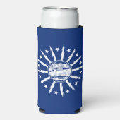 Flag of Buffalo, New York Seltzer Blikjeskoeler (Seltzer Voorkant)