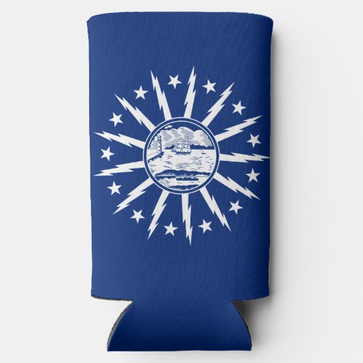 Flag of Buffalo, New York Seltzer Blikjeskoeler (Achterkant)