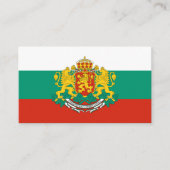 Flag of Bulgaria Coat Of Arms Visitekaartje (Voorkant)
