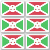 Flag of Burundi - a collection Sticker (Voorkant)