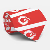 Flag of Calgary, Alberta Neck Tie Stropdas (Opgerold)