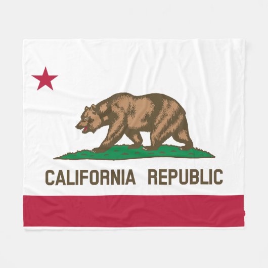 Flag Of California,California flag blanket Fleece Deken (Voorkant (Horizontaal))