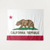 Flag Of California Wall Tapestry Wandkleed (Voorkant (horizontaal))