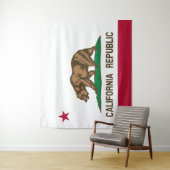 Flag Of California Wall Tapestry Wandkleed (In situ)