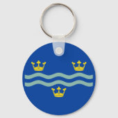 Flag of Cambridgeshire Keychain (Voorkant)