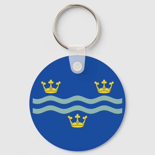 Flag of Cambridgeshire Keychain (Achterkant)