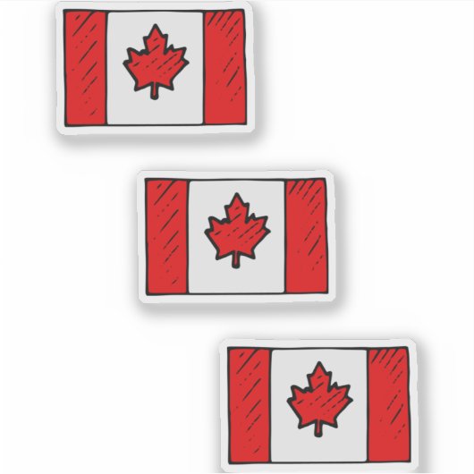 Flag of Canada Pack Sticker (Voorkant)