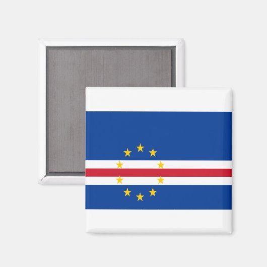 Flag of Cape Verde Magneet (Voorkant / Achterkant)
