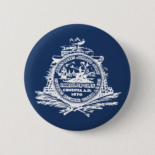 Flag of Charleston, South Carolina Button (Voorkant)