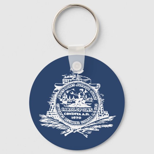 Flag of Charleston, South Carolina Keychain (Voorkant)