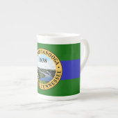 Flag of Chattanooga, Tennessee Bone China Mug Porselein Kop (Voorkant rechts)