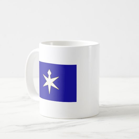 Flag of Chiba Prefecture, Japan Koffiemok (Voorkant links)