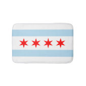Flag of Chicago, Illinois Bathroom Mat (Voorkant)