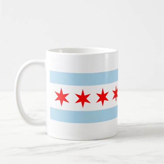 Flag of Chicago, Illinois Coffee Mug Koffiemok (Links)