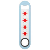 Flag of Chicago, Illinois Speed Flessenopener (Voorkant)
